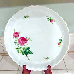 Vintage Christine Holm Ceramic Bakeware Pie Baker 10” Wide, 1.5” Tall
